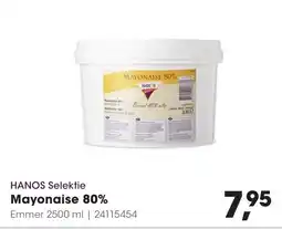 HANOS HANOS Mayonaise 80% aanbieding
