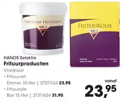 HANOS HANOS Frituurvet aanbieding