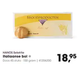 HANOS HANOS Italiaanse bol aanbieding