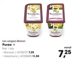 HANOS Les vergers Boiron Puree aanbieding