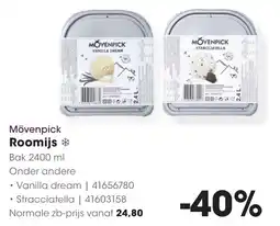 HANOS Mövenpick Roomijs aanbieding