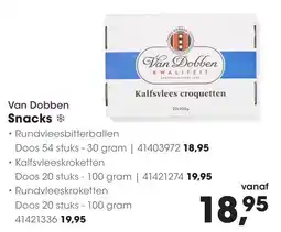 HANOS Van Dobben Kalfsvlees croquetten aanbieding