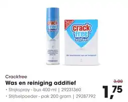 HANOS Crackfree Was en reiniging additief aanbieding