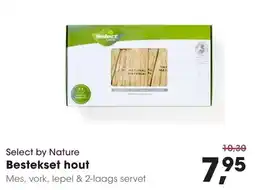 HANOS Select by Nature Bestekset hout aanbieding