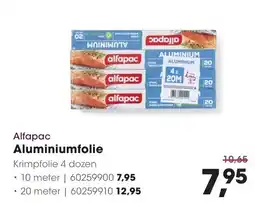 HANOS Alfapac Aluminiumfolie aanbieding