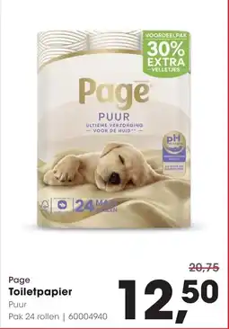 HANOS Page Toilet papier Puur aanbieding