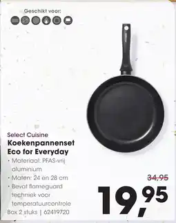 HANOS Select Cuisine Koekenpannenset Eco for Everyday aanbieding