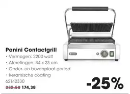 HANOS Hendri Panini Contactgrill aanbieding