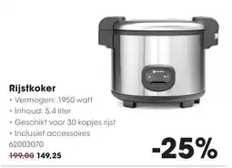 HANOS HENDI Rijstkoker aanbieding