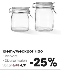 HANOS Fido klem-/weckpot aanbieding