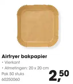HANOS Airfryer bakpapier aanbieding