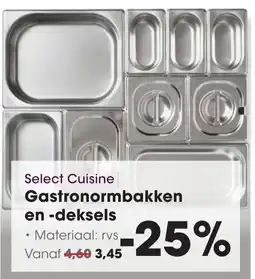 HANOS Select Cuisine Gastronormbakken en -deksels aanbieding