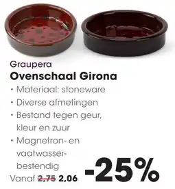 HANOS Graupera Ovenschaal Girona aanbieding