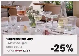 HANOS Glazenserie Joy aanbieding