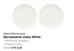 HANOS Select Dinnerware Serviesserie Linea White aanbieding