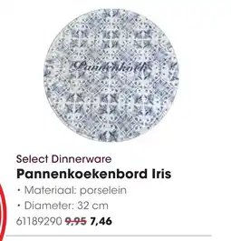 HANOS Pannenkoekenbord Iris aanbieding