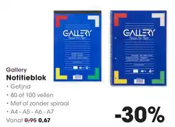 HANOS Gallery Notitieblok aanbieding