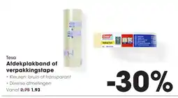 HANOS Tesa Afdekplakband of verpakkingstape aanbieding