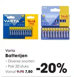 HANOS Varta Batterijen aanbieding