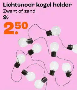 Kwantum Lichtsnoer Kogel Helder aanbieding