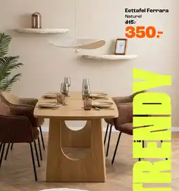 Kwantum Eettafel Ferrara Naturel aanbieding