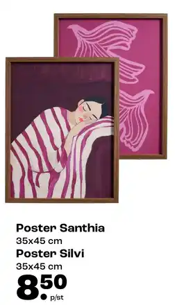 Kwantum Poster Santhia Poster Silvi aanbieding