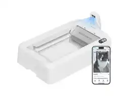 MediaMarkt Petkit Purobot Crystal Duo Met Camera Zelfreinigende Kattenbak aanbieding
