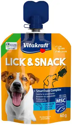 Pets Place Vitakraft Lick & Snack - Hondensnack - Zalm 60 g aanbieding