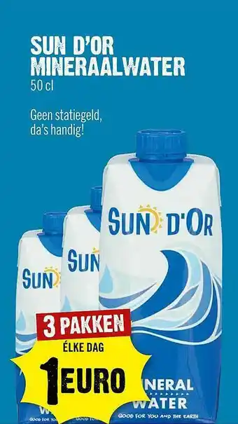 Dirck 3 Sun D'Or Mineraalwater aanbieding