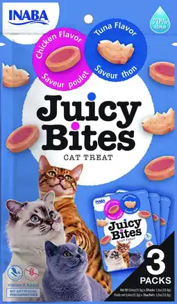 Pets Place Inaba Juicy Bites - Kattensnack - Kip Tonijn 3x11.3 g aanbieding