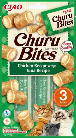 Pets Place Inaba Churu Bites - Kattensnack - Kip Tonijn 42 g aanbieding