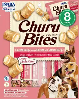 Pets Place Inaba Bites Dog Chicken Recipe Wraps Chicken With Salmon Recipe - Hondensnacks - Kip Zalm 8x12 g aanbieding