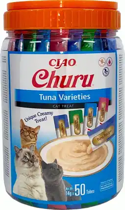 Pets Place Inaba Churu Multipack - Kattensnack - Tonijn 50x14 g aanbieding