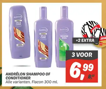 Dekamarkt Andrelon shampoo of conditioner alle varianten flacon 300 ml aanbieding