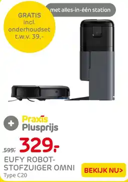 Praxis Eufy robot-stofzuiger omni type c20 aanbieding