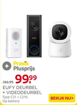 Praxis Eufy deurbel + videodeurbel aanbieding