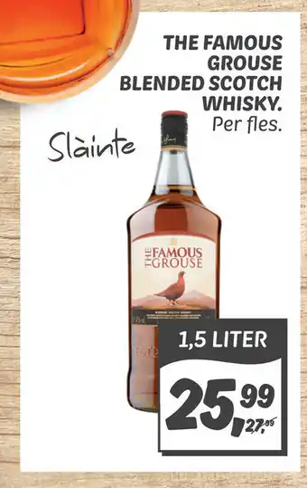 Dekamarkt The famous grouse blended scotch whisky 1,5 liter per fles aanbieding