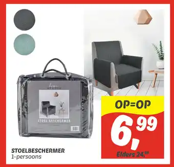 Dekamarkt Stoelbeschermer 1-persoons aanbieding