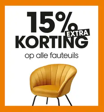 Kwantum Op alle fauteuils aanbieding