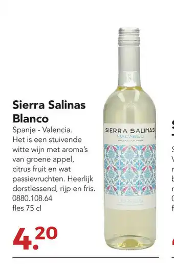 Zegro Sierra Salinas Blanco fles 75 cl aanbieding