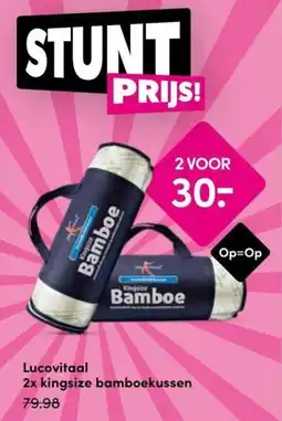 Drogisterij Visser Lucovitaal kingsize bamboekussen aanbieding