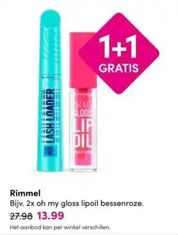 Drogisterij Visser Rimmel oh my gloss lipoil bessenroze aanbieding