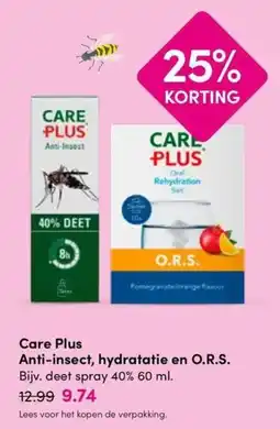 Drogisterij Visser Care Plus Anti-insect, hydratatie en O.R.S. aanbieding