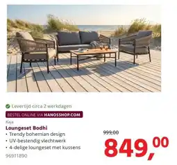 HANOS Kaja Loungeset Bodhi aanbieding