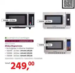 HANOS Midea Magnetrons aanbieding