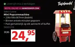 HANOS Select Cuisine Mini Popcornmachine aanbieding