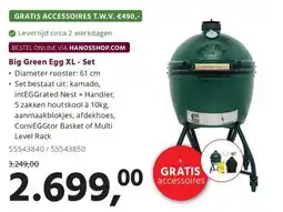 HANOS Big Green Egg XL - Set aanbieding