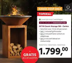 HANOS ofyr classic storage 100 - corten aanbieding