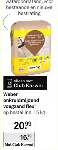 Karwei weber onkruidmijdend voegzand flex aanbieding