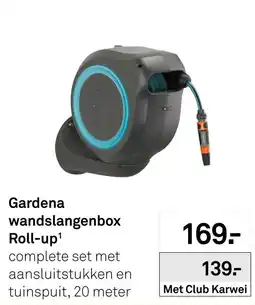 Karwei Gardena wandslangenbox Roll-up aanbieding
